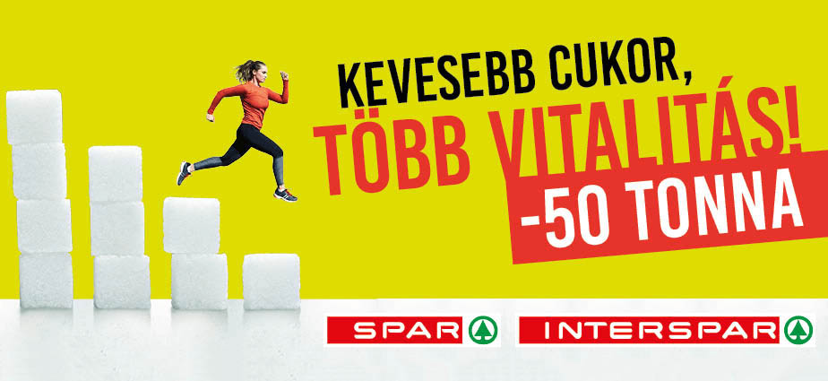 50 tonnával csökkenti a cukortartalmat saját márkás termékeiben a SPAR