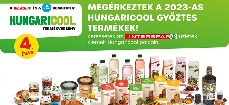 Megvannak a Hungaricool termékverseny legjobbjai – a győztes termékek már megtalálhatók az INTERSPAR hipermarketek polcain