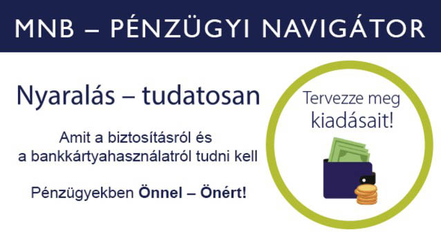 MNB pénzügyi navigátor: nyaralás – tudatosan