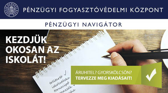 Kezdjük okosan az iskolát – a pénzügyi navigátorral!