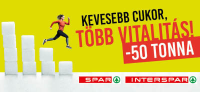 50 tonnával csökkenti a cukortartalmat saját márkás termékeiben a SPAR